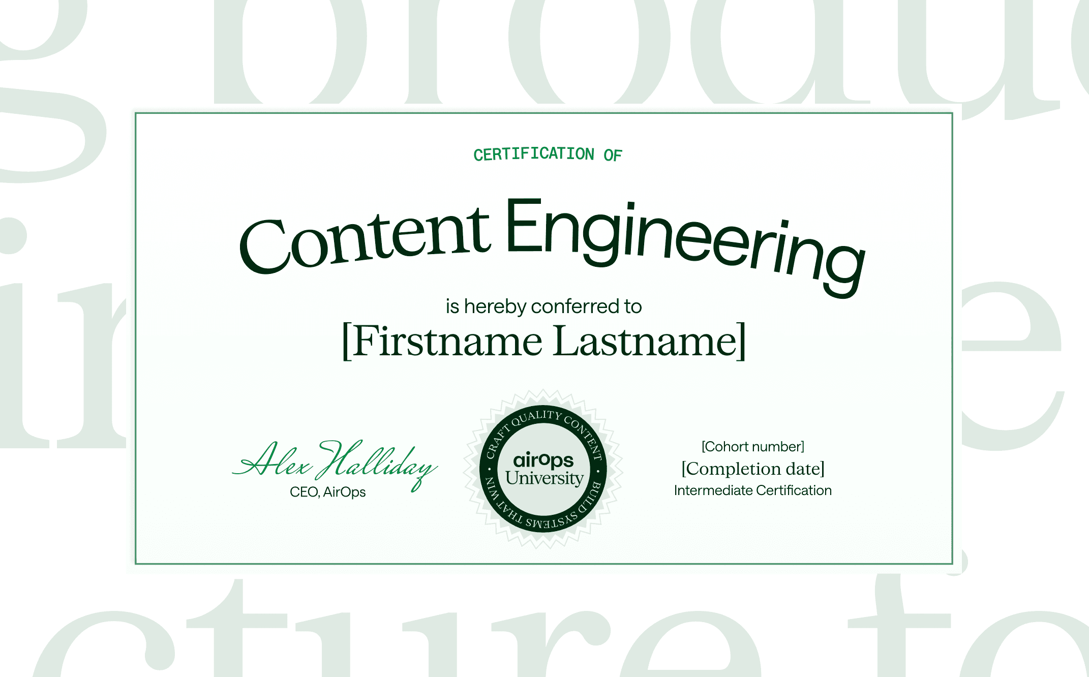 Certification 1