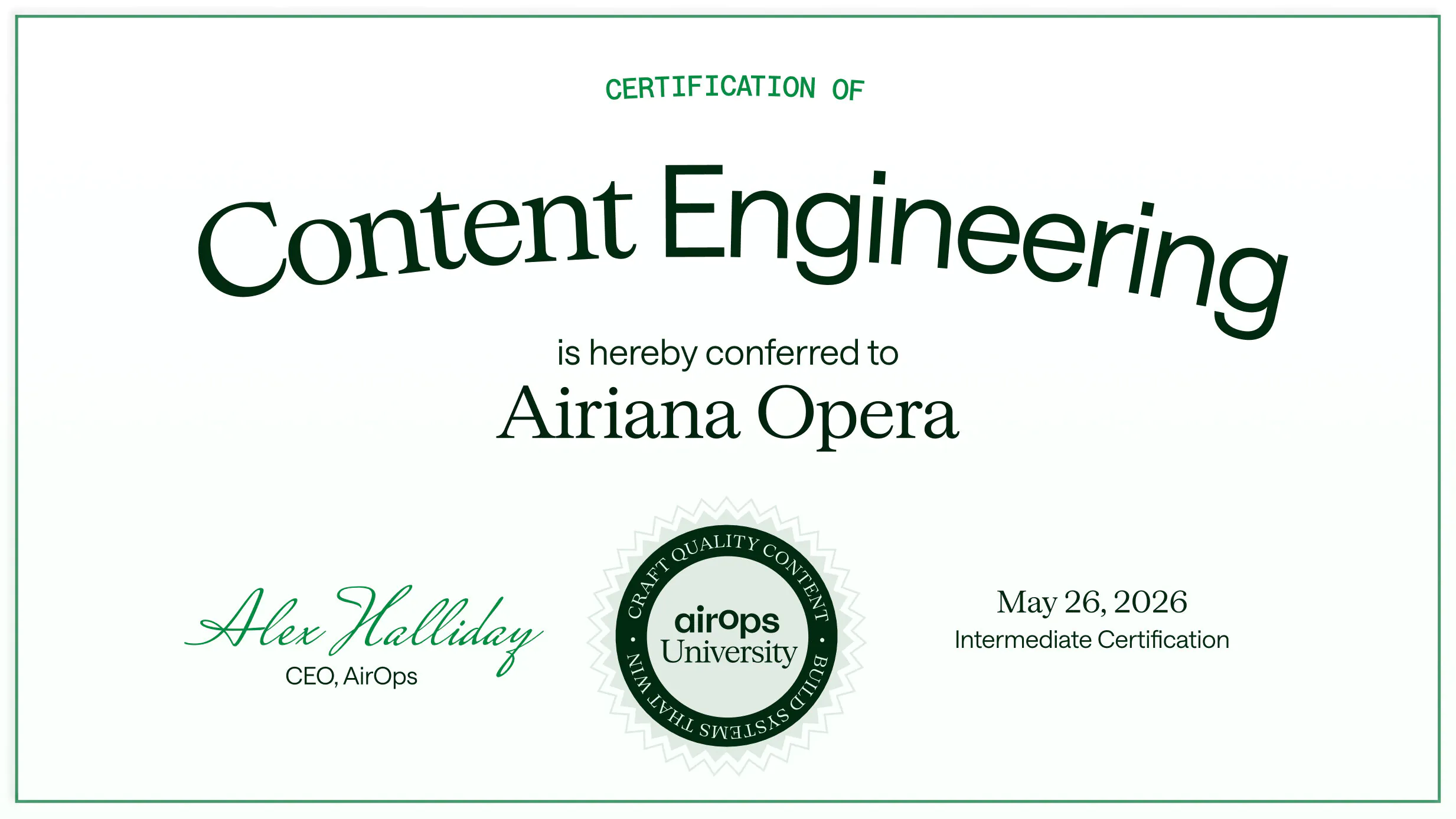 Certification 1